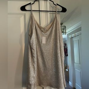 Loft XXL champagne colored tank NWT